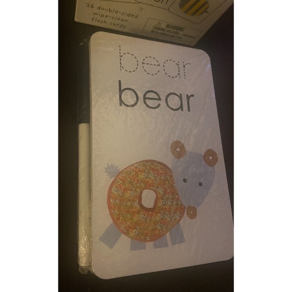 NWT - Alphaprints Wipe Clean Animals Flash Cards - Picture 5 of 8